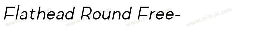 Flathead Round Free字体转换